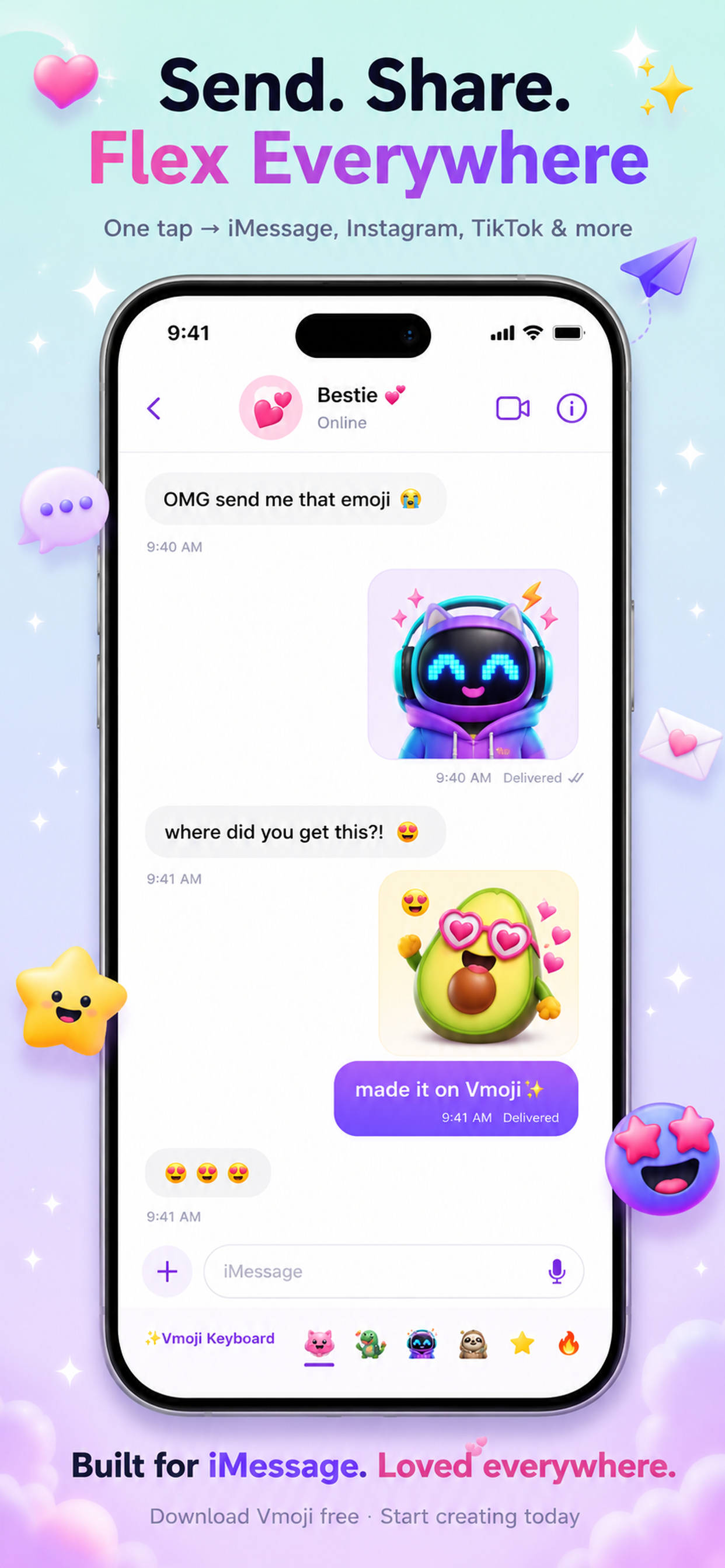 Vmoji - AI Gen Emoji & Mix screenshot 6