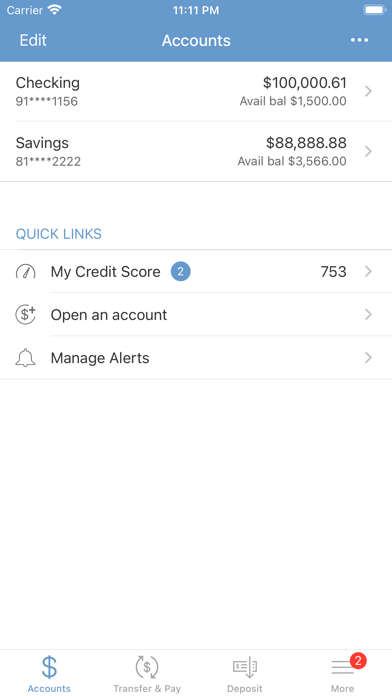 NESC Credit Union Screenshot