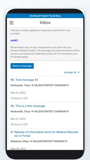 Northwell Patient Portal Blue screenshot 4
