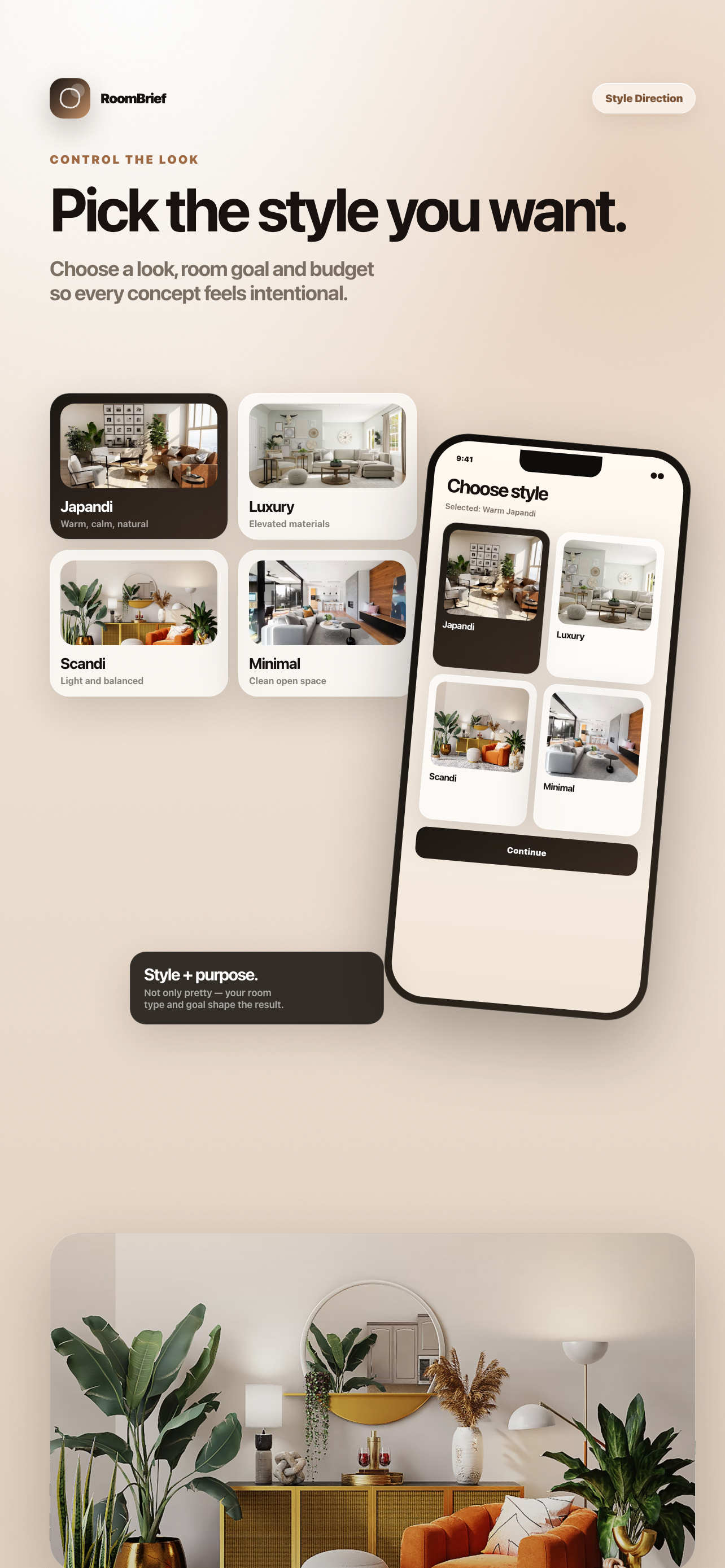 RoomBrief: AI Interior Design