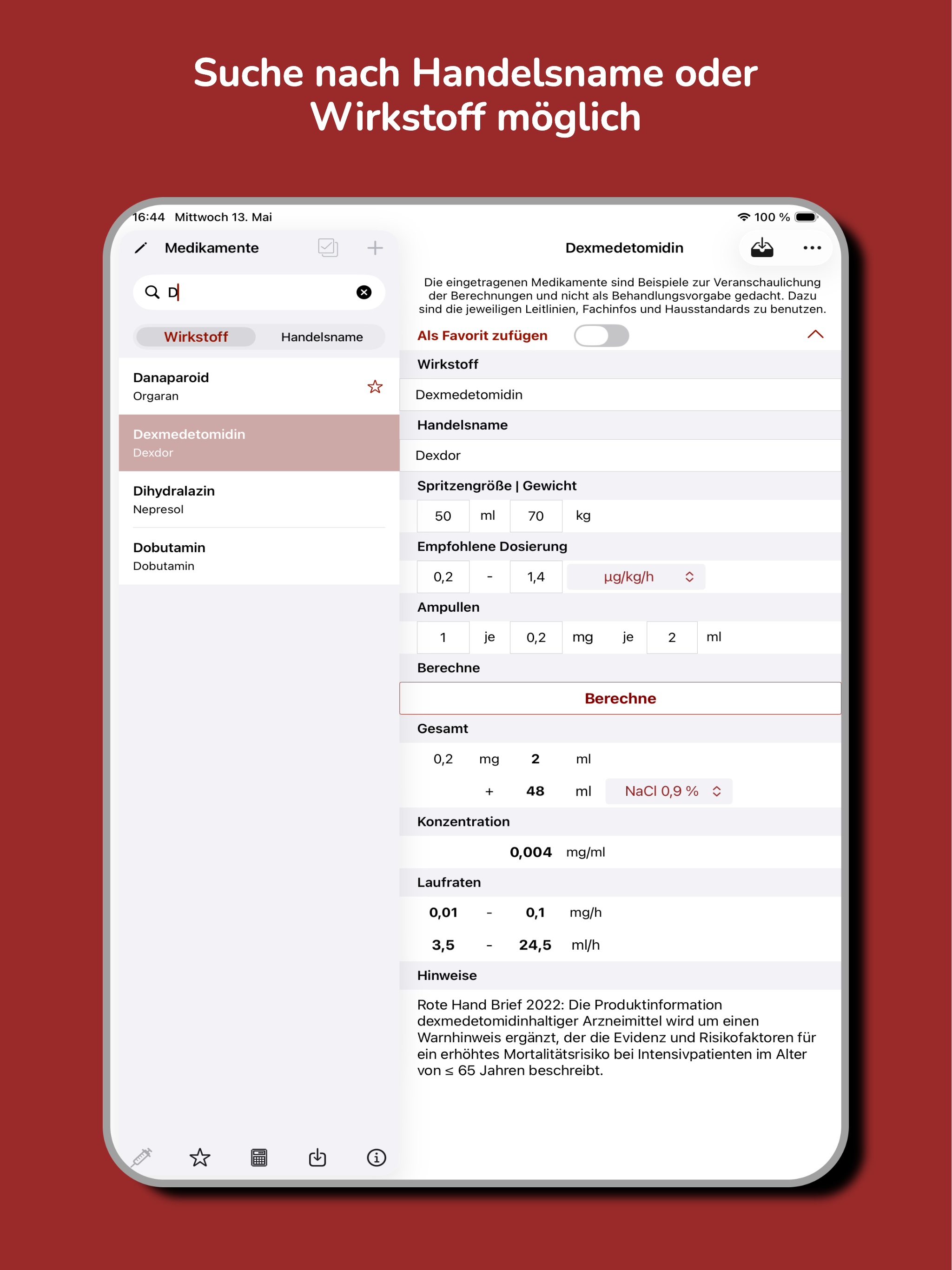 Perfusorenkochbuch screenshot 13