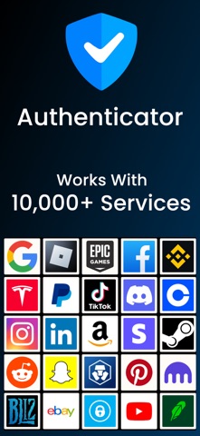 Authenticator App 2FA OTP Auth iPhone screenshot