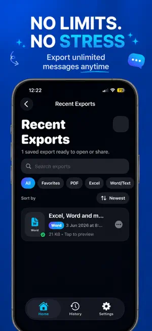 ChatPort: Text Message Export screenshot 4