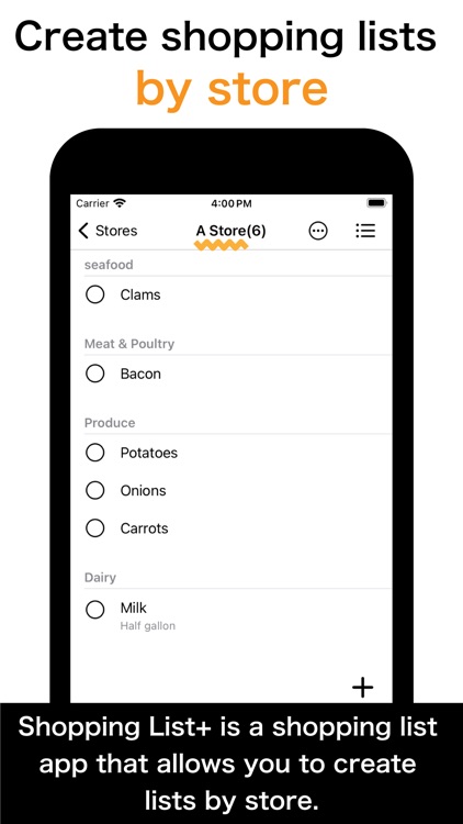 Shopping Lists+ Share&History
