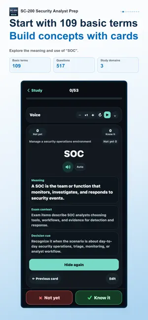 SC-200 Security Analyst Study screenshot 2