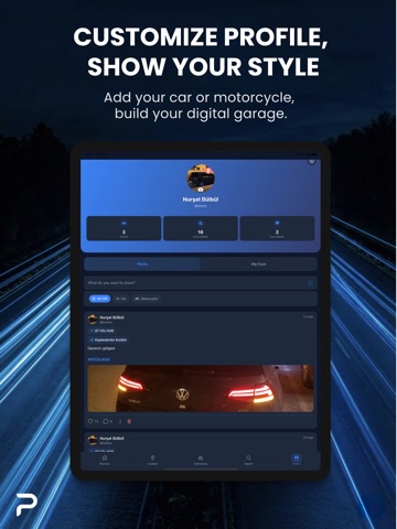 Plaksy: Car Community & Garage iPad screenshot
