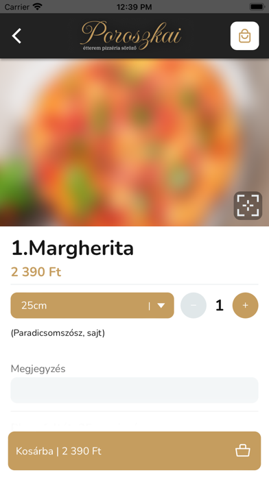 Poroszkai Étterem Screenshot