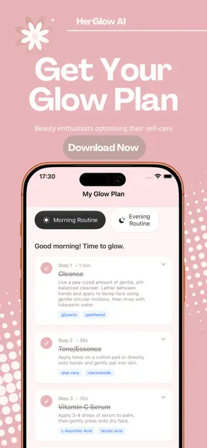 Her Glow: AI Beauty & Skincare screenshot 1