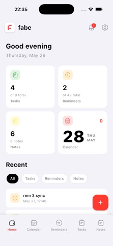 Fabe: Personal Task Manager Screenshot 1 of 10