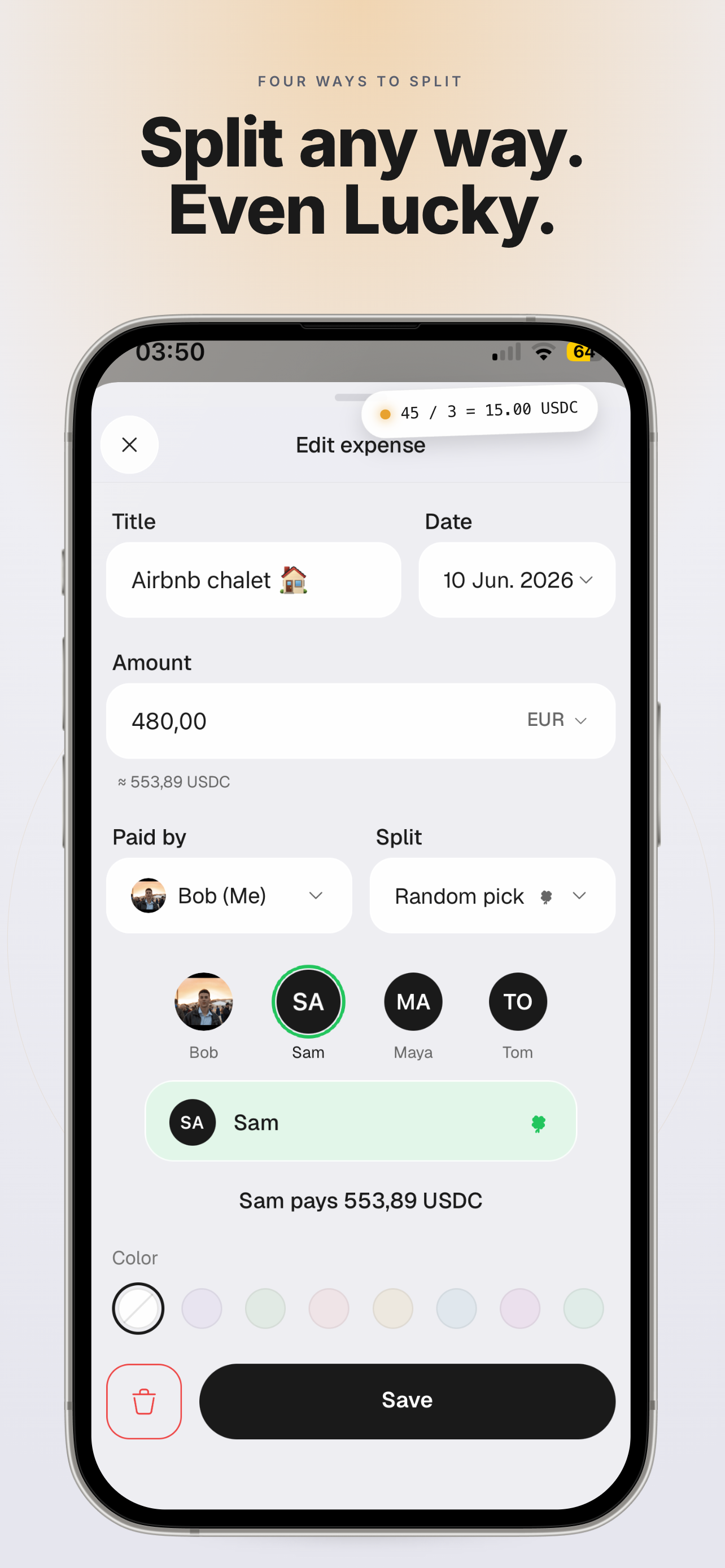 Spliz: Split Bills & Expenses screenshot 5
