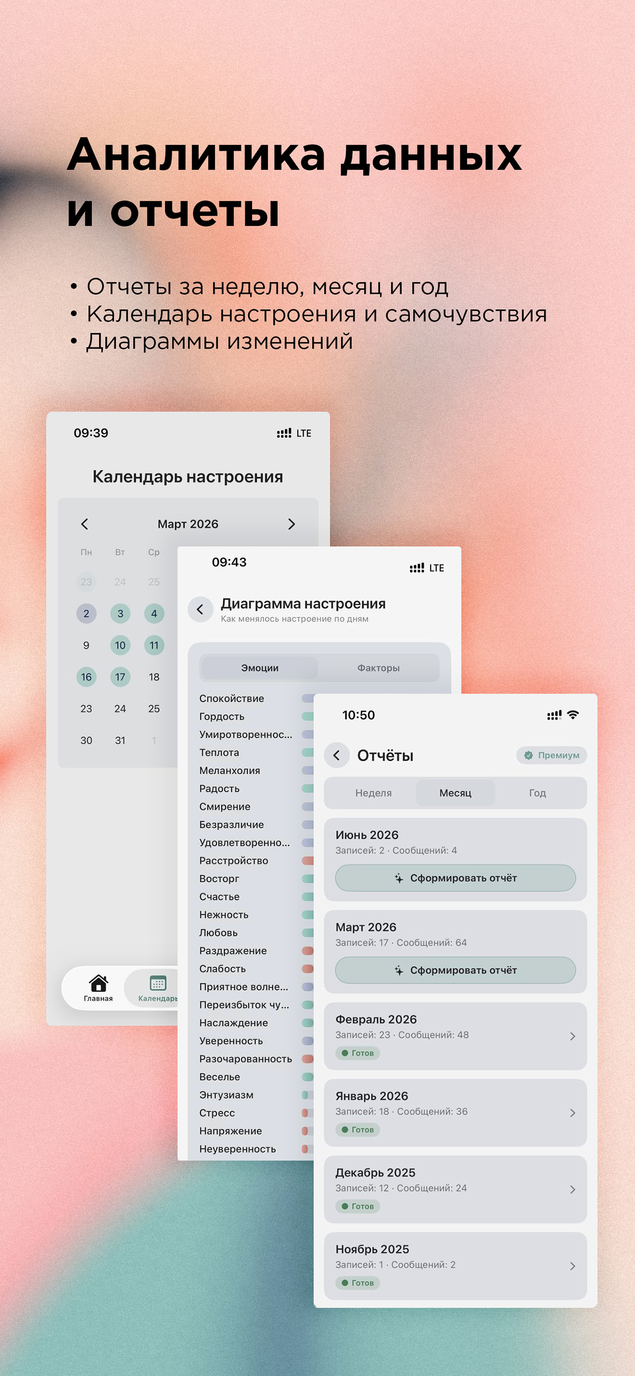 MindfulMe — дневник эмоций