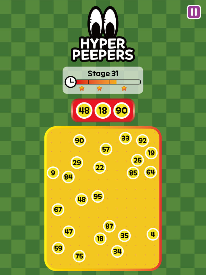 test de la vue  Hyper Peepers