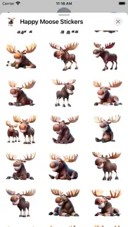 happy moose stickers iphone screenshot 3