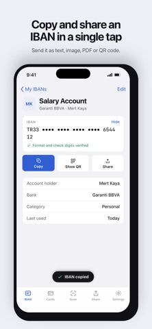 IBAN & Card Manager - Ibans Screenshot 2 of 7