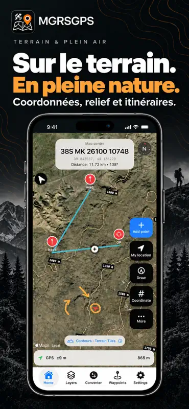MGRS GPS Cartographe screenshot 1 of 8