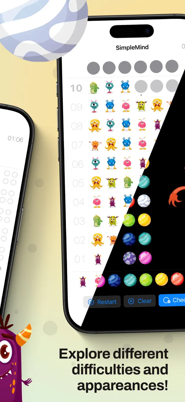 Screenshot #2 pour SimpleMind - Code breaker game