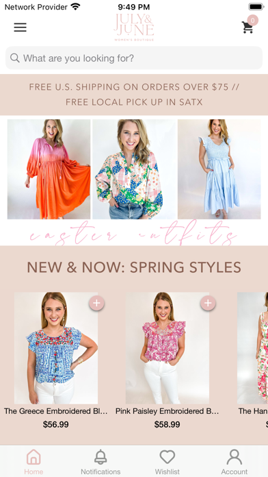 July & June Women's Boutique Screenshot