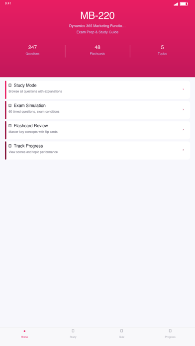 Screenshot #1 pour MB-220 D365 Marketing Prep