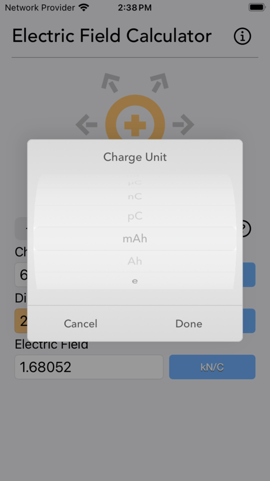#3. Electric Field Calculator (iOS) Podle: Nitrio