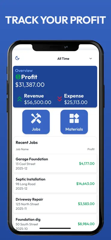 ProList: Job Profit Tracker screenshot 2 of 9