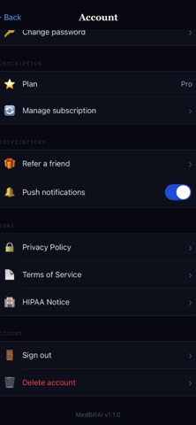 MedBillAI screenshot