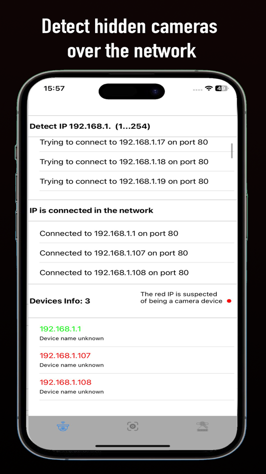 #3. Hidden Camera Detector,Scan IP (iOS) Por: Nguyen Ngoc Long