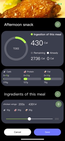 Food Diary-Your AI Diet Log iPhone screenshot