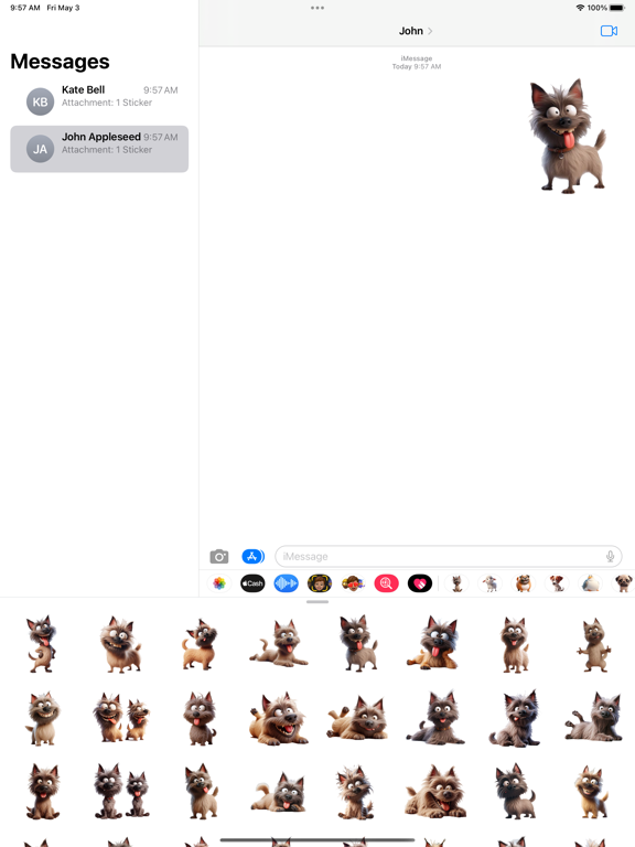 Screenshot #4 pour Crazy Cairn Terrier Stickers
