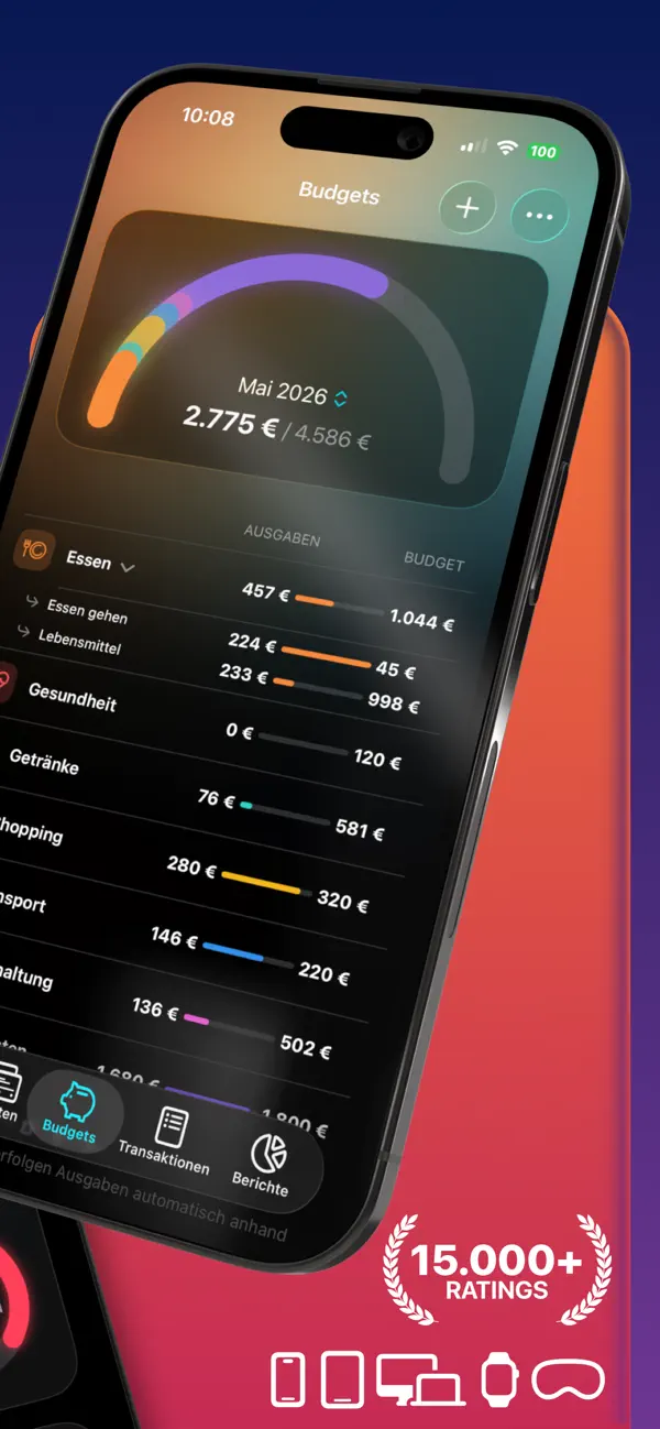 MoneyCoach - Budget & Finance iPhone App Screenshot 2 – Finanzen