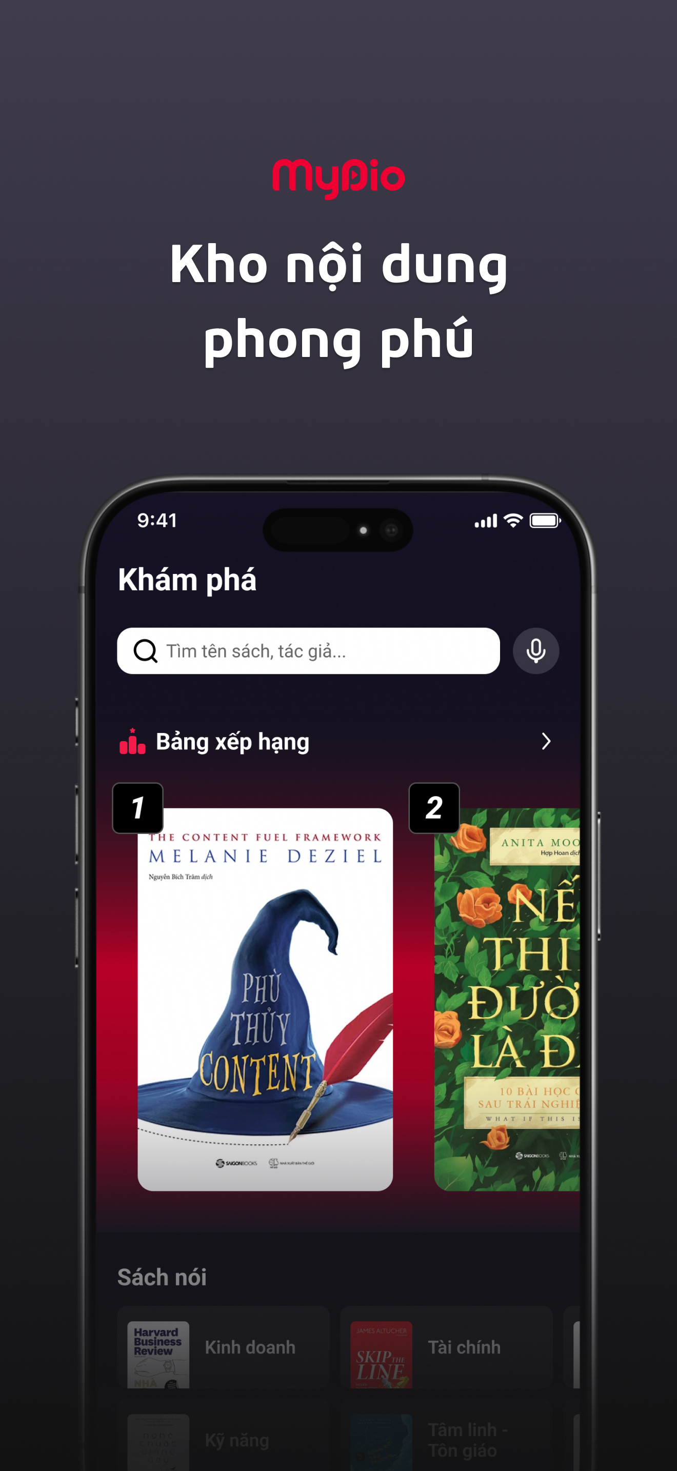 Mydio: Sách nói & Truyện audio