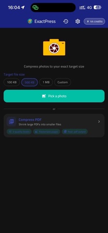 ExactPress: Compress to Size Screenshot 2 of 5