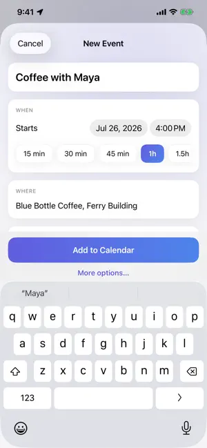 Glance — Daily Calendar screenshot 1