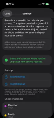 Routine Log - Calendar Notes screenshot 4