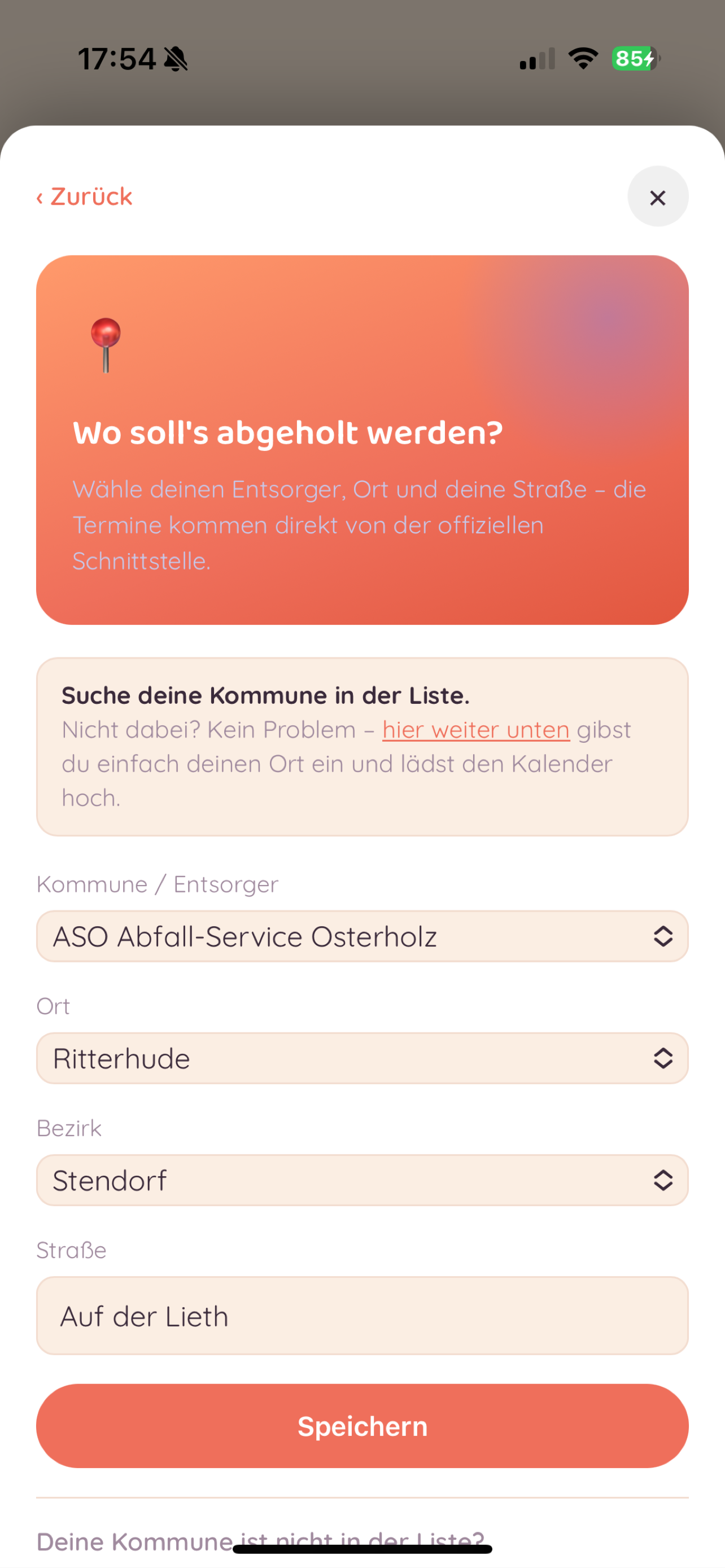 Müll-Kalender screenshot 3