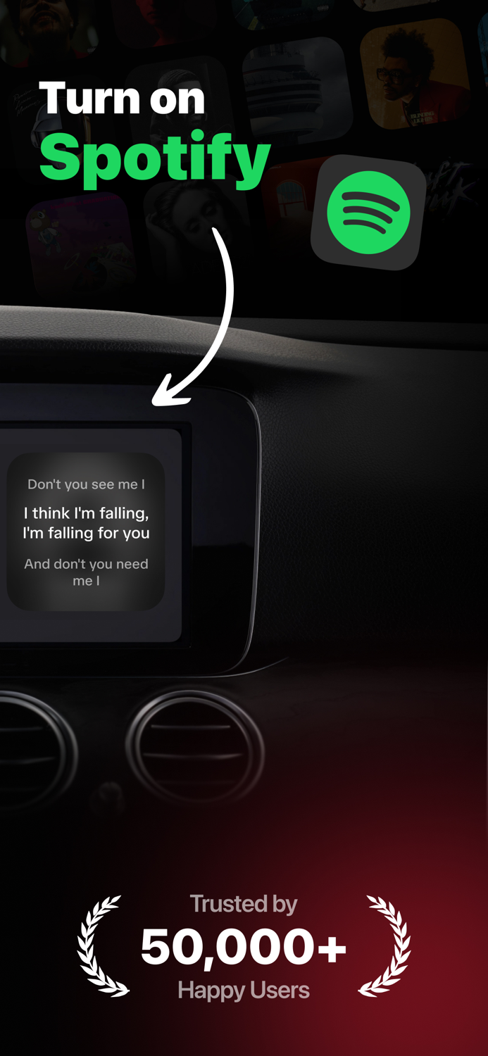 Car Play Lyrics Dynamic Widget