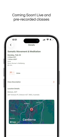 Soma Women's Wellbeing iPhone screenshot