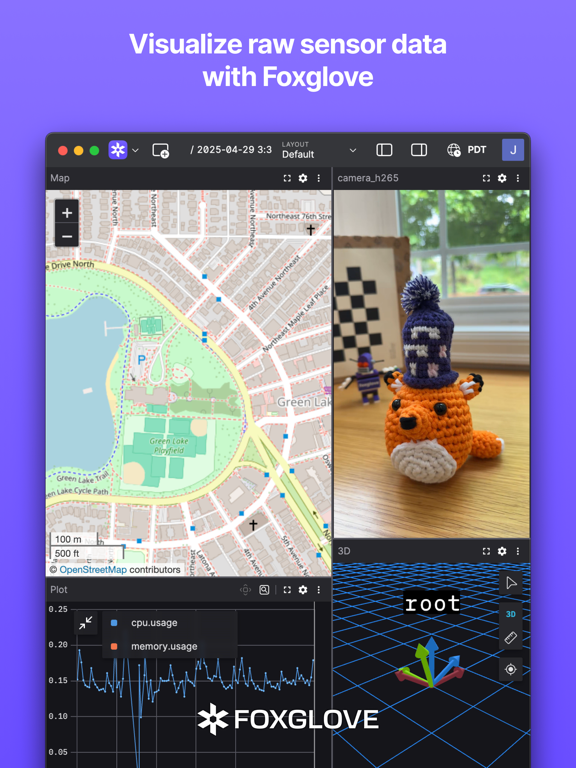 Foxglove WebSocket Bridge iPad screenshot 1 - Developer Tools app