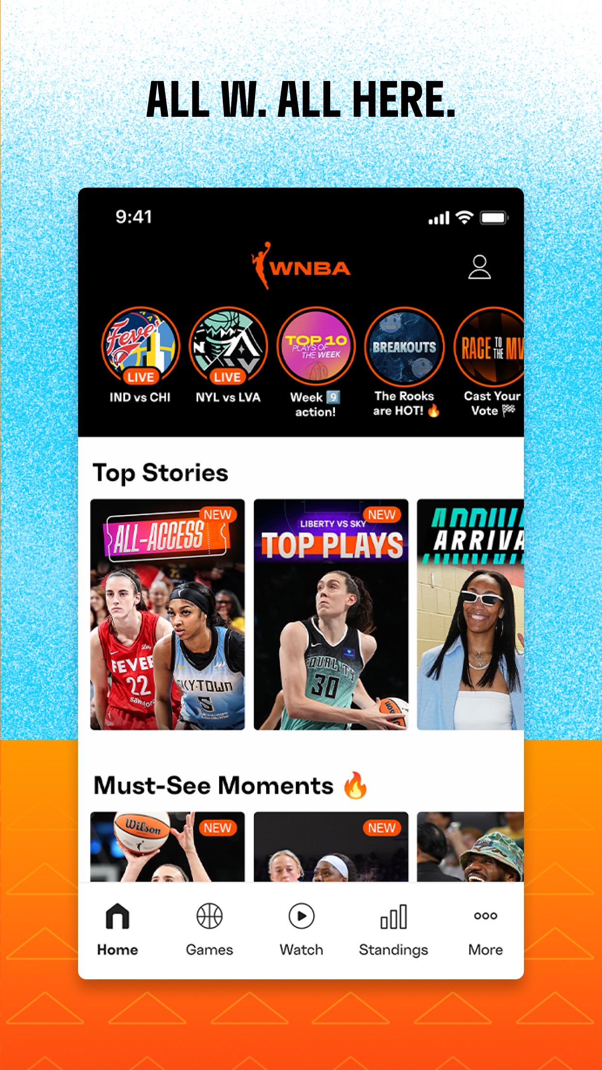 WNBA: Live Games & Scores screenshot 2