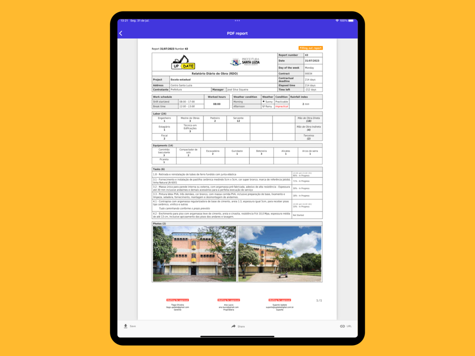 #9. Daily Report App (iOS) 由: Tiago Oliveira