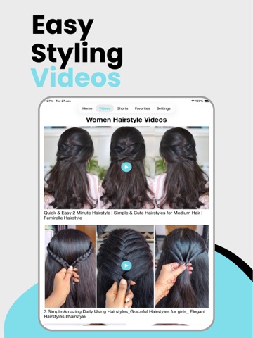 Hairstyles for Women - Offline iPad screenshot
