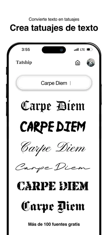 Tatship: Tattoo AI editor foto screenshot 5 of 6