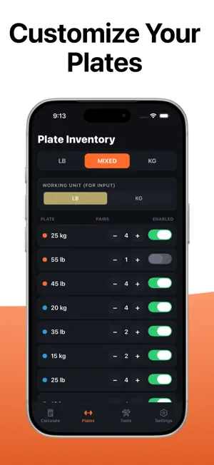 Plate Pro - Barbell Calculator screenshot 3