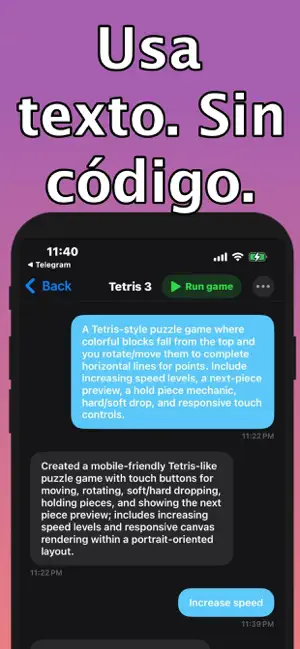 Game Builder AI iPhone screenshot 2