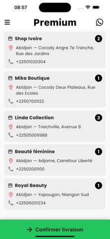 Premium Livreur screenshot