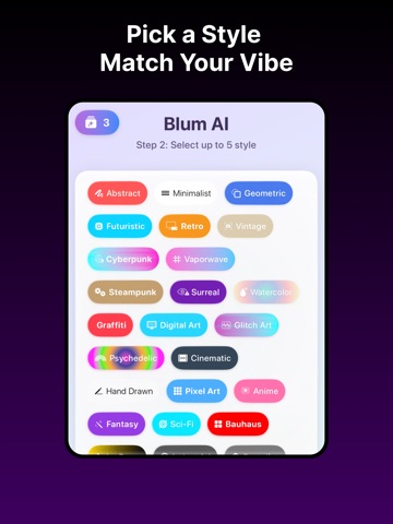 Blum - AI Wallpapers iPad screenshot
