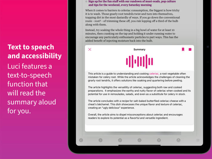 Luci — Browsing and AI Summary