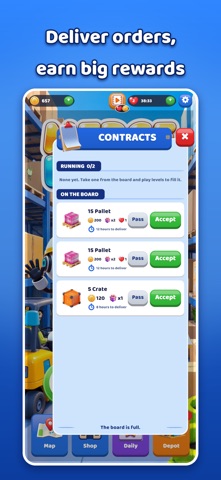 Merge Depot: Cargo Puzzle, capture d'écran 4