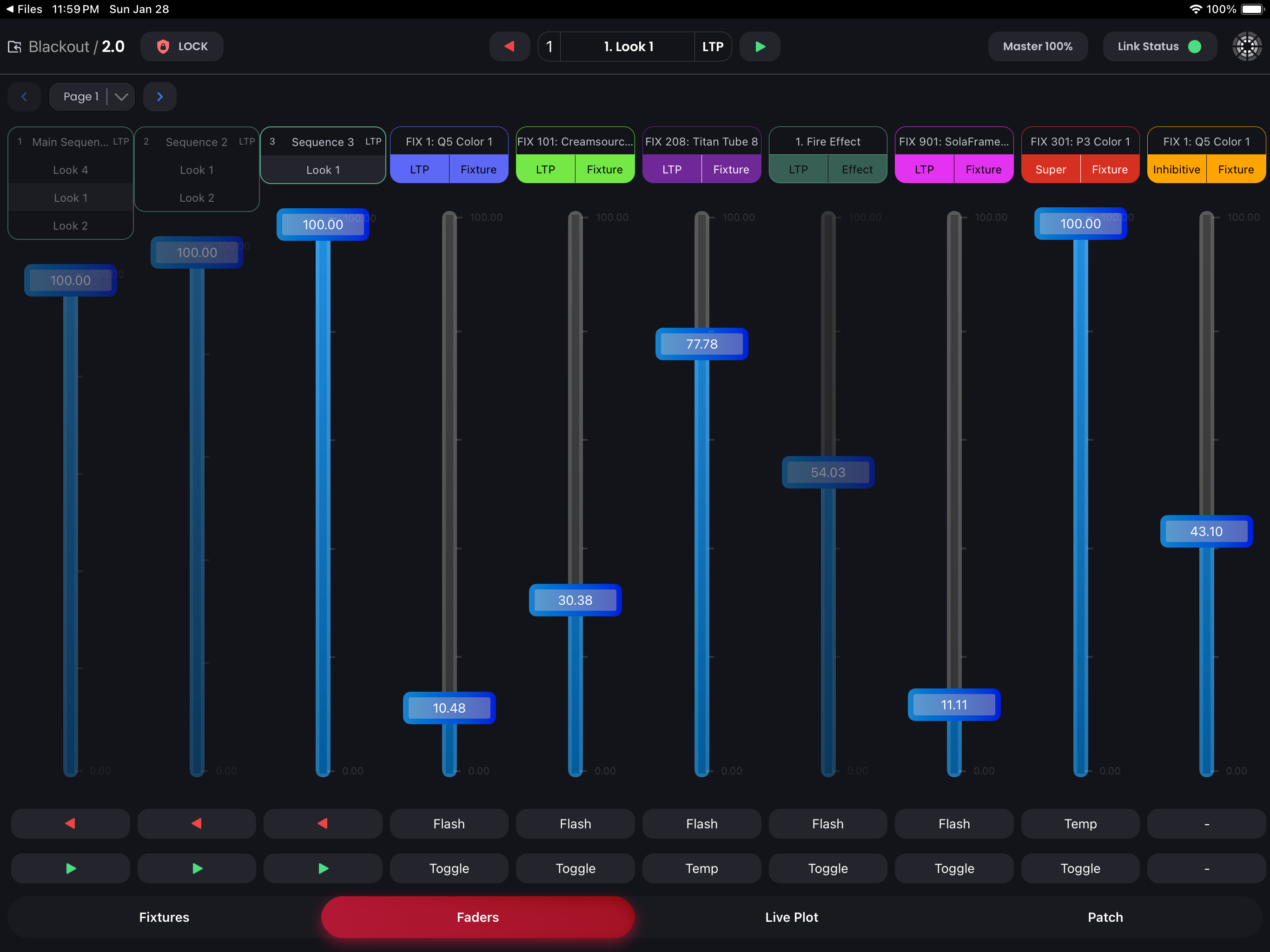 Blackout Lighting Console