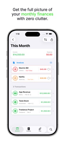 Pocket Receipts - Scan PDFs iPhone screenshot