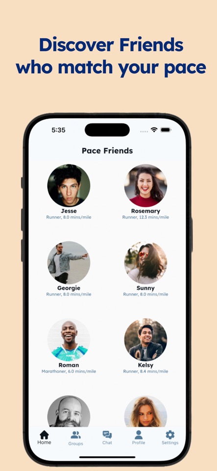 Pace Friends Walk & Run Groups screenshot 1
